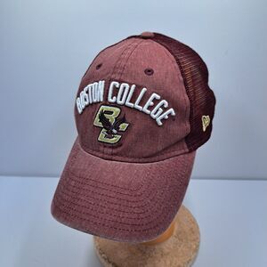 Boston College New Era Snapback Hat Trucker Mesh Maroon Eagles NCAA 9TWENTY